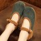 Women Comfy Soft Sloe Edged Wide Fit Mary Jane Flat Loafers