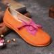 Women leaf Splicing Decor Comfy Non Slip Casual Flats