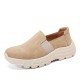 Women Solid Color Casual Slip On Comfortable Sports Walking Shoes